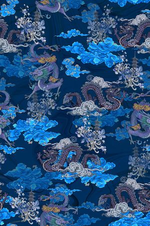 龙印花花型图片