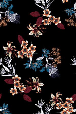 花卉印花花型图片