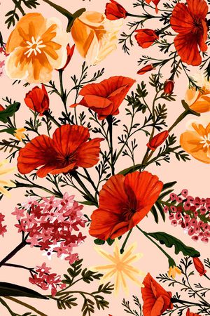 小碎花印花花型图片