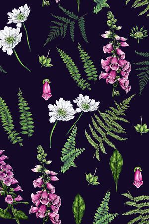 小碎花印花花型图片