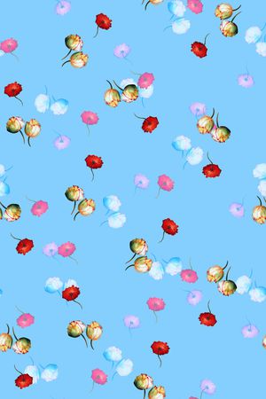小碎花印花花型图片