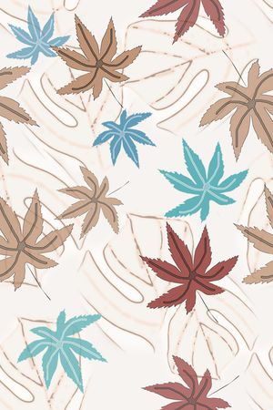 植物印花花型图片