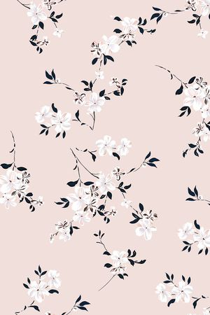 小碎花印花花型图片