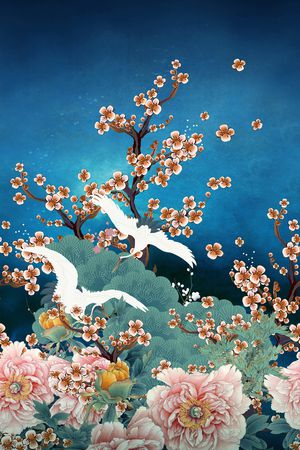 香云纱印花花型图片