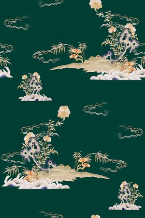 绣花花型印花花型图片
