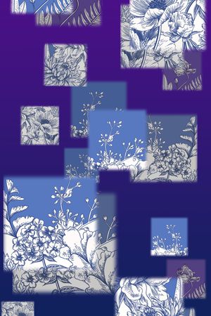 简约印花花型图片