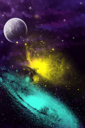 宇宙印花花型图片