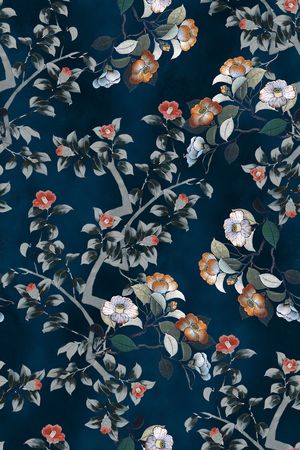 真丝印花花型图片