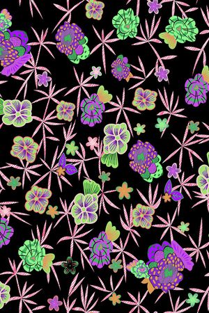 花卉印花花型图片
