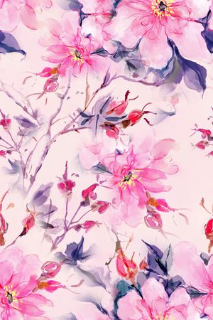 花卉印花花型图片
