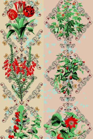 数码花型印花花型图片