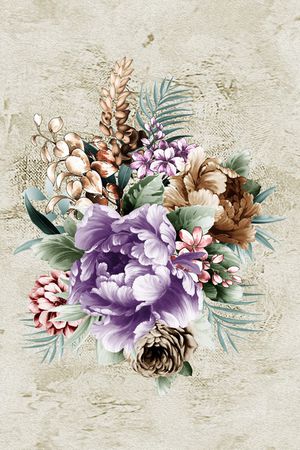 定位花印花花型图片