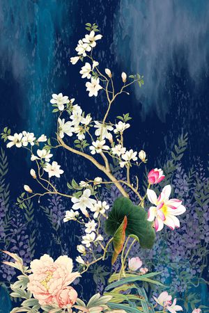 花卉印花花型图片