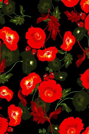 花卉印花花型图片