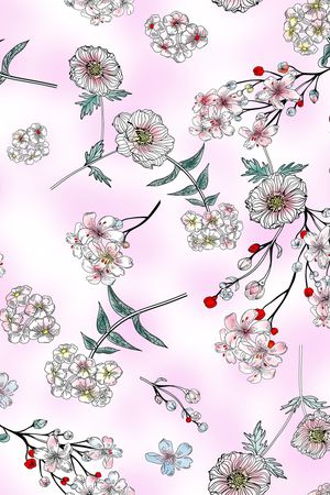 休闲印花花型图片