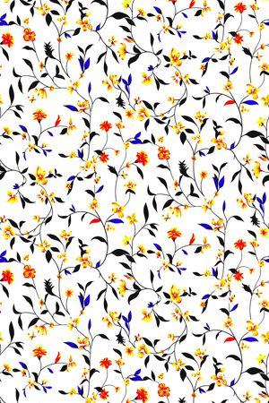 小碎花印花花型图片