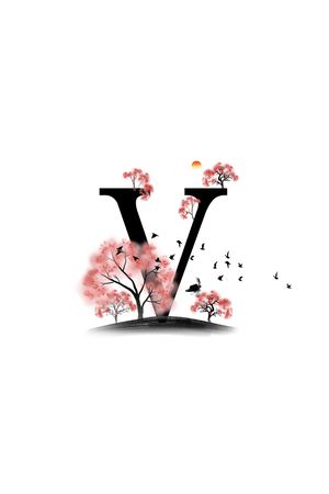 抽象印花花型图片