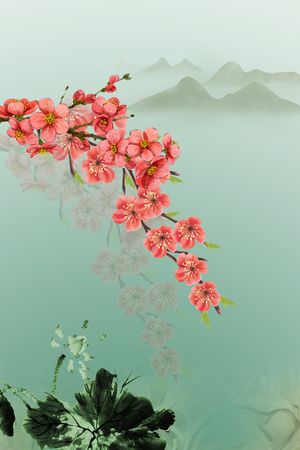 定位花印花花型图片