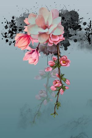 定位花印花花型图片