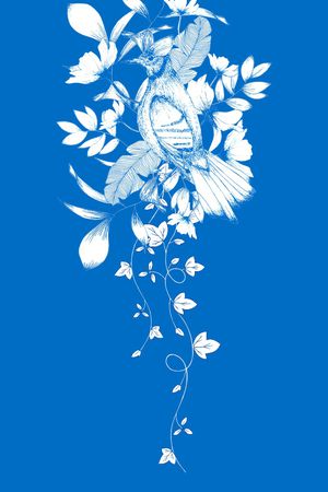 鸟印花花型图片