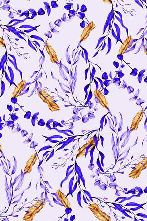 小碎花印花花型图片