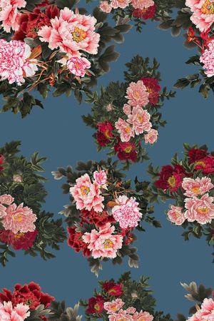 花卉印花花型图片