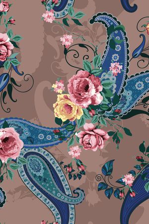 花卉印花花型图片