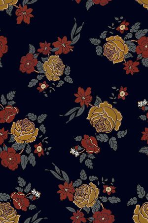 花卉印花花型图片
