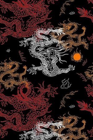 男装印花花型图片