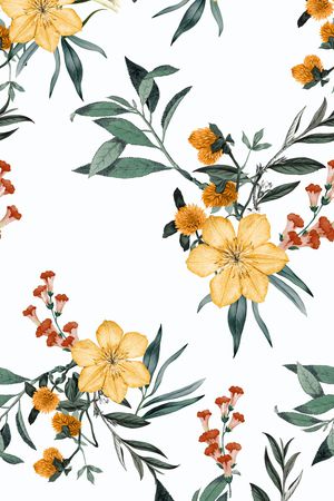 小碎花印花花型图片