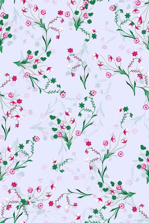 小碎花印花花型图片