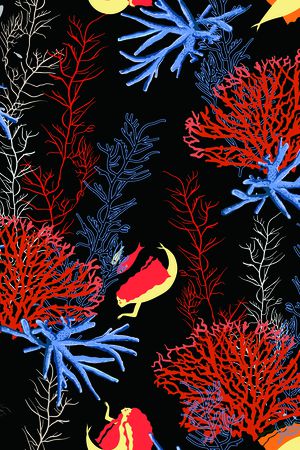 美人鱼印花花型图片
