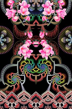 花卉印花花型图片