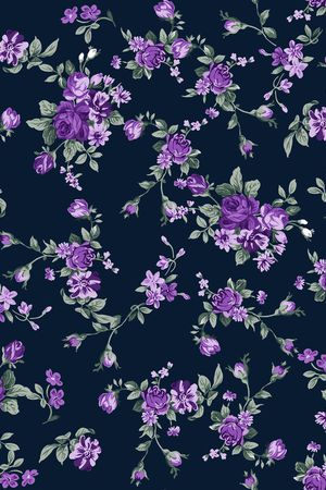 小碎花印花花型图片