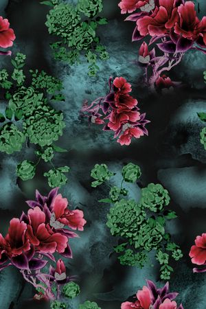 花卉印花花型图片