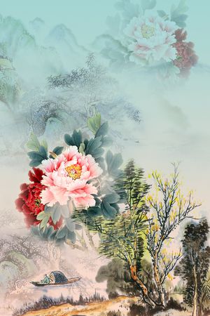 定位花印花花型图片