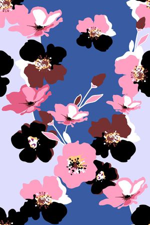 花卉印花花型图片