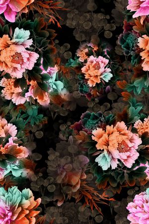 花卉印花花型图片