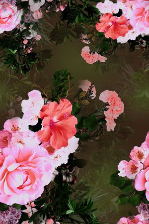 花卉印花花型图片