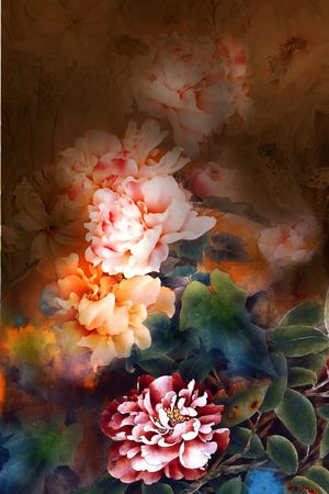 花卉印花花型图片
