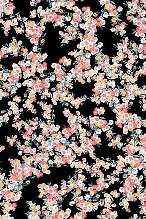 花卉印花花型图片