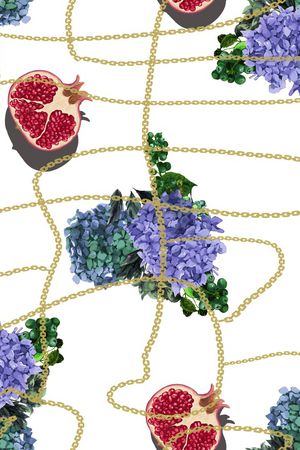 花卉印花花型图片