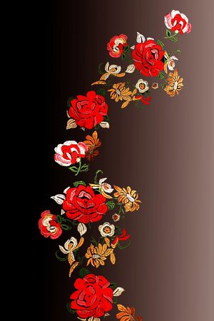 绣花花型印花花型图片