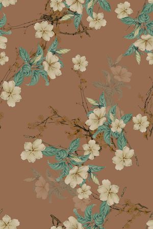 花卉印花花型图片