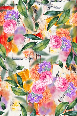 花卉印花花型图片