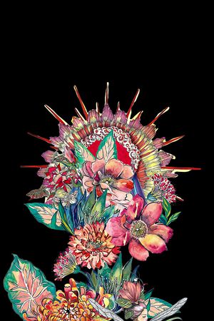 定位花印花花型图片