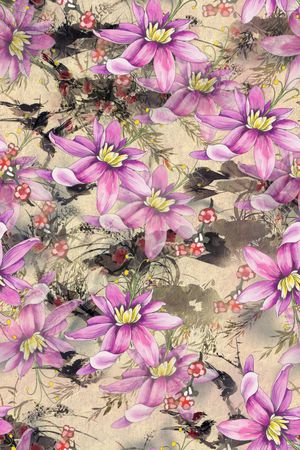 花卉印花花型图片