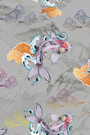 秋冬花型印花花型图片
