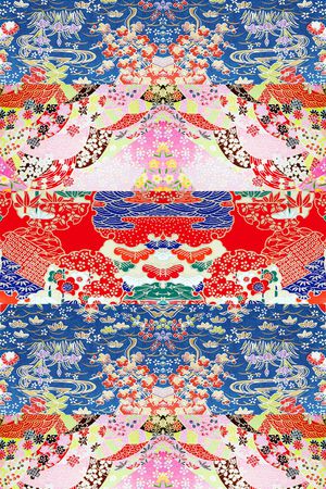 几何印花花型图片