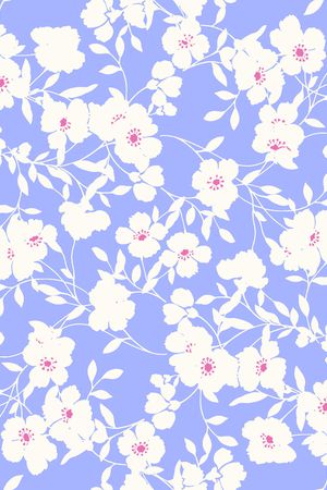 小碎花印花花型图片
